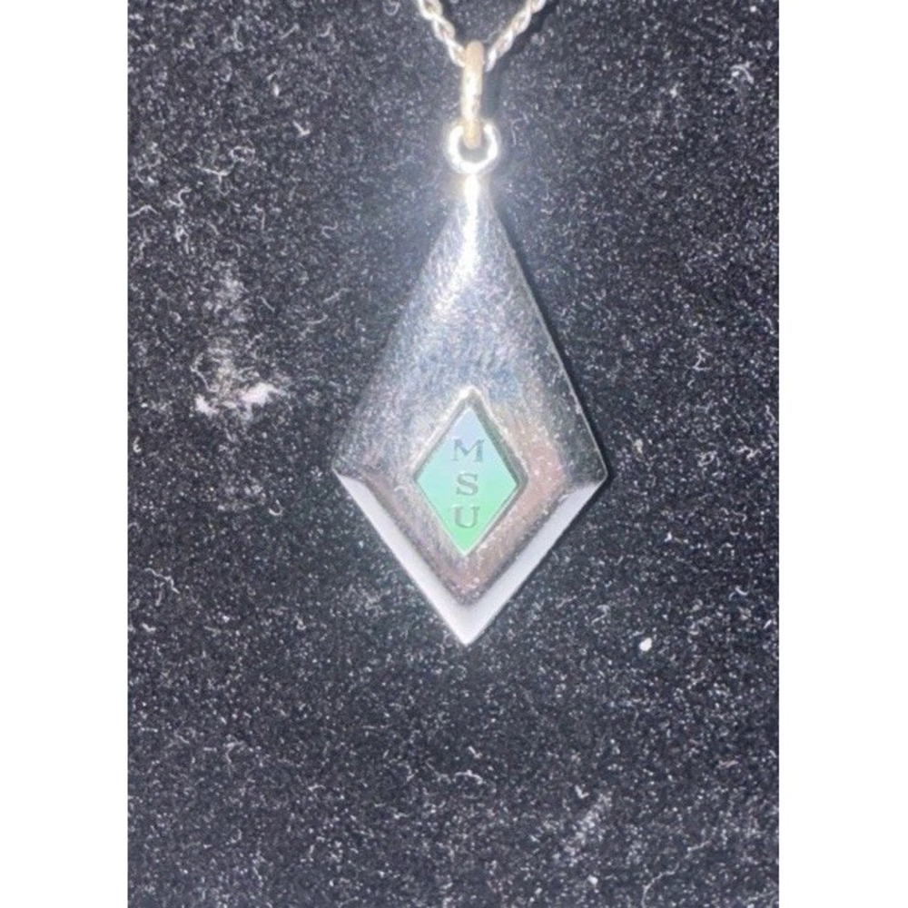 Vintage Sterling 925 MSU MICHIGAN‎ STATE UNIVERSITY SPARTAN SHIELD charm